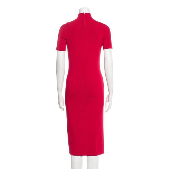 Ralph Lauren Collection Purple Label Red Sweater Day Dress Turtleneck Bodycon S - Picture 4 of 7
